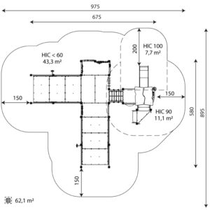 Spielanlage mit kleinem Rutschenturm (RC1505)